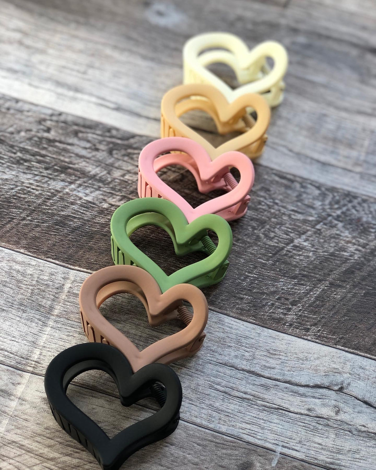 Heart Shaped Claw Clips