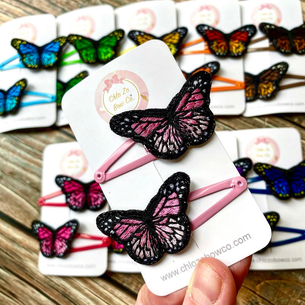 Butterfly Feltie Snap Clip Sets
