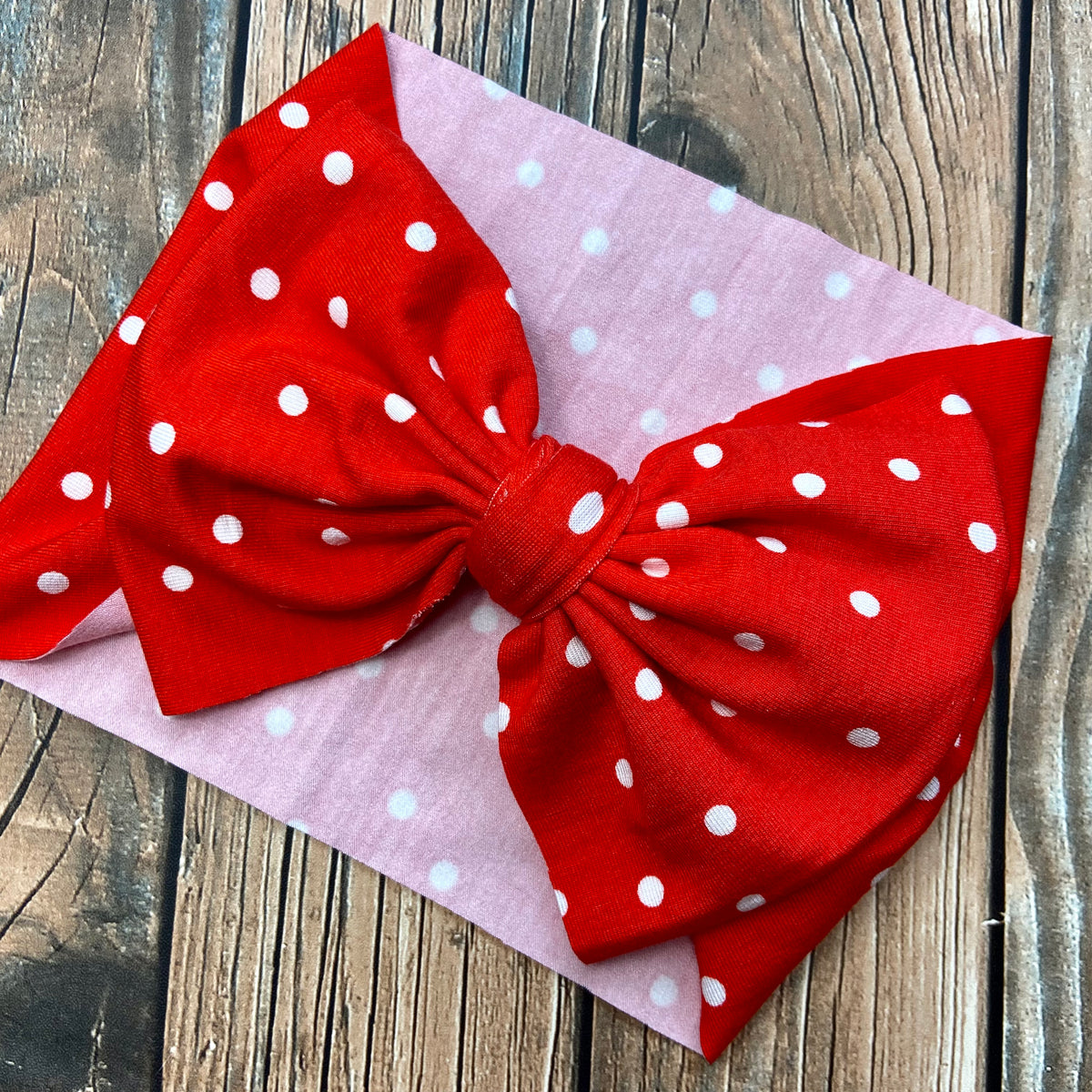 Red Polka Dot Baby Headwraps